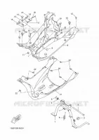 SUPPORT / REPOSE PIEDS pour Yamaha AEROX 50 4T de 2014