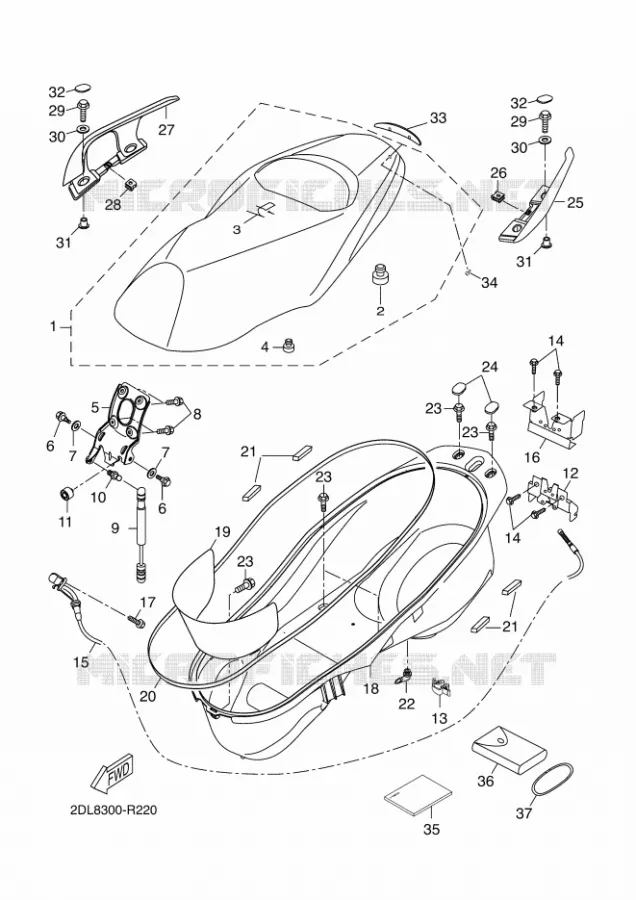 SELLE Yamaha SCOOTER 250 2016 XMAX  YP250RA