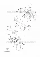 GARDE BOUE pour Yamaha YP250RA de 2015