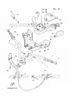 GUIDON ET CABLES pour Yamaha YP250RA de 2015