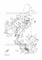 PARE BRISE pour Yamaha YP250RA de 2015
