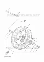 ROUE AVANT pour Yamaha YP250RA de 2015