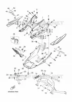 SUPPORT / REPOSE PIEDS pour Yamaha YP250RA de 2015