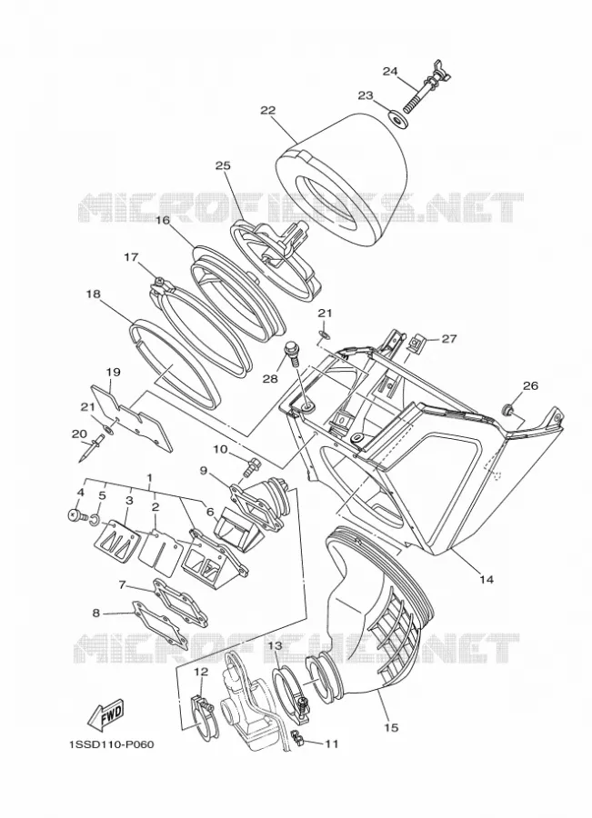 ADMISSION Yamaha MOTO 250 2016 YZ  YZ250