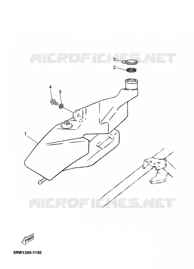 RESERVOIR D'HUILE Yamaha SCOOTER 50 2015 JOG R  CS50