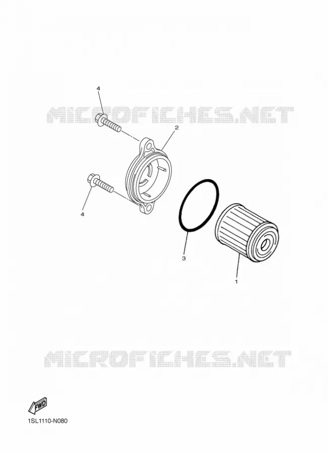 FILTRE A HUILE Yamaha MOTO 250 2016 YZF  YZ250F