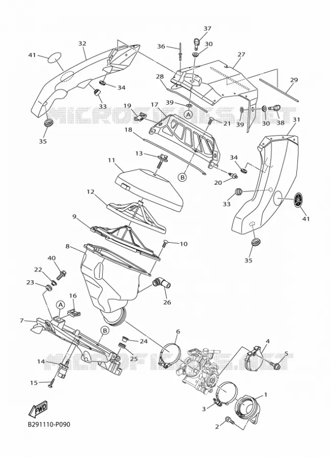 ADMISSION Yamaha MOTO 250 2015 YZ  YFM700FWAD