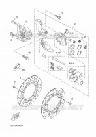 ETRIER DE FREIN AVANT pour Yamaha YP400RA de 2015