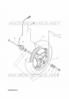 ROUE AVANT pour Yamaha BOOSTER 50 NAKED 13