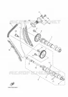 ARBRE A CAMES / CHAINE DE DISTRIBUTION pour Yamaha MT07A de 2015