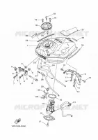 RESERVOIR A ESSENCE pour Yamaha MT07A de 2015