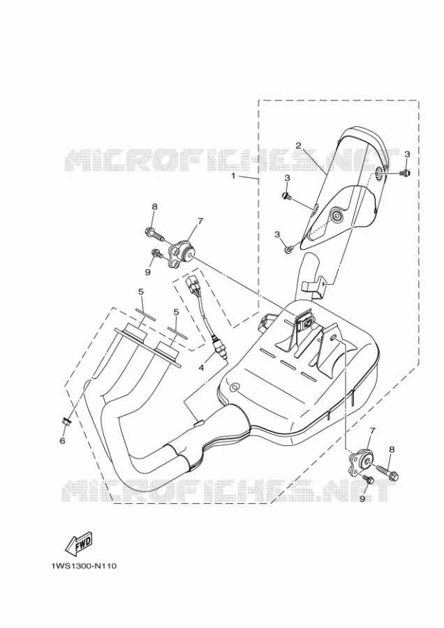 ECHAPPEMENT Yamaha MOTO 700 2014 MT07 ABS  MT07A