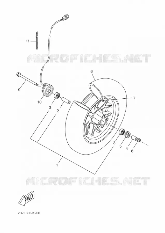 ROUE AVANT Yamaha SCOOTER 50 2016 BWS  CW50N