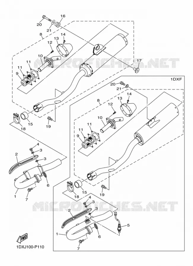 ECHAPPEMENT Yamaha MOTO 450 2015 WRF  WR450F