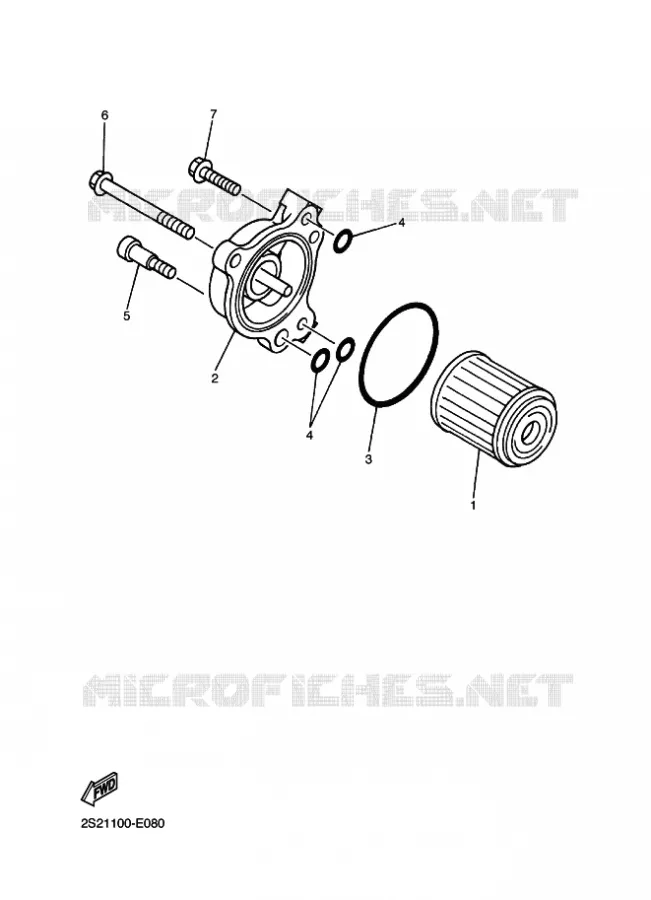 FILTRE A HUILE Yamaha MOTO 450 2015 WRF  WR450F