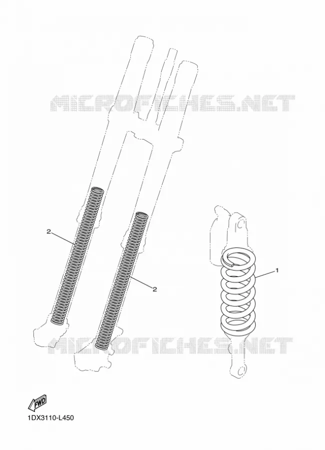 PIÈCES OPTIONNELLES Yamaha MOTO 450 2015 WRF  WR450F
