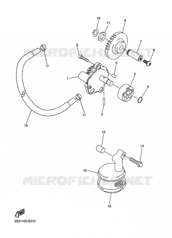 POMPE A HUILE Yamaha MOTO 450 2015 WRF  WR450F