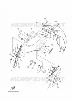 GARDE BOUE pour Yamaha XP500A de 2015