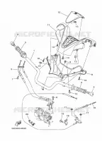 GUIDON ET CABLES pour Yamaha XP500A de 2015