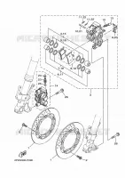 ETRIER DE FREIN AVANT pour Yamaha XP500A de 2015