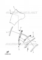 CARENAGES 1  pour Yamaha XT660R de 2011