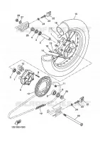 ROUE ARRIERE pour Yamaha XTX 660 de 2010