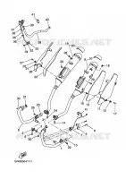 ECHAPPEMENT pour Yamaha XTX 660 de 2010