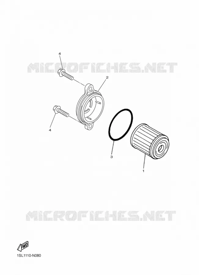 FILTRE A HUILE Yamaha MOTO 450 2016 YZF  YZ450F