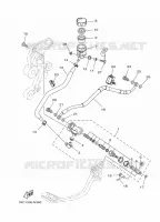 MAITRE CYLINDRE DE FREIN ARRIERE pour Yamaha MT09 de 2015