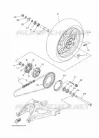 ROUE ARRIERE pour Yamaha MT09 de 2015