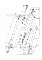 FOURCHE pour Yamaha MT09A de 2015