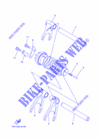 BARILLET DE SELECTION / FOURCHETTES pour Yamaha MT09A de 2015