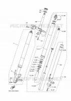 FOURCHE pour Yamaha MT09A de 2014