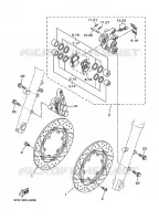 ETRIER DE FREIN AVANT pour Yamaha TDM 900 ABS de 2010