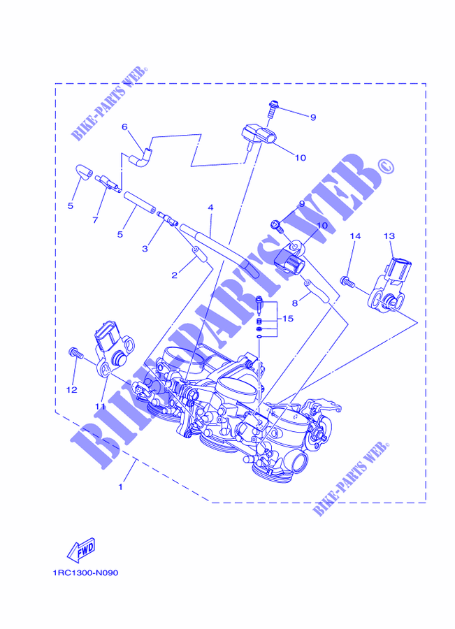 ADMISSION pour Yamaha MT-09 TRACER ABS de 2015