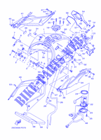 RESERVOIR A ESSENCE pour Yamaha MT-09 TRACER ABS RACE BLUE de 2015