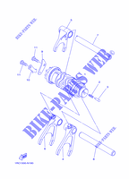 BARILLET DE SELECTION / FOURCHETTES pour Yamaha MT-09 TRACER ABS RACE BLUE de 2015