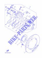 ETRIER DE FREIN ARRIERE pour Yamaha MT-09 TRACER ABS RACE BLUE de 2015
