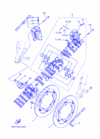 ETRIER DE FREIN AVANT pour Yamaha MT-09 TRACER ABS RACE BLUE de 2015
