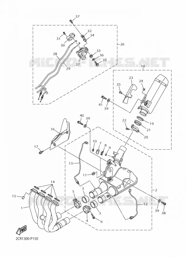 ECHAPPEMENT Yamaha MOTO 1000 2015 R1M  YZF-R1M