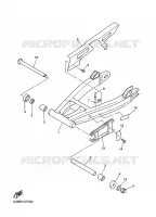 BRAS OSCILLANT / AMORTISSEUR pour Yamaha XJR1300C de 2015