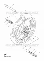 ROUE AVANT pour Yamaha XJR1300C de 2015