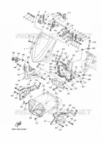 PARE BRISE pour Yamaha XTZ 1200 SUPER TENERE RACE BLUE de 2015