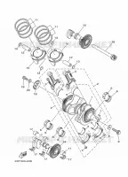 VILEBREQUIN / PISTON pour Yamaha XTZ 1200 SUPER TENERE RACE BLUE de 2015