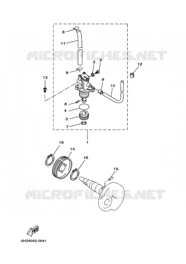 POMPE A HUILE Yamaha SCOOTER 50 2015 STUNT  EW50N