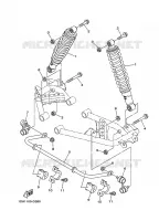 AMORTISSEUR ARRIERE pour Yamaha GRIZZLY 450 IRS INDEPENDANT REAR SUSPENSION de 2016