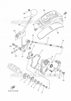 AXE DE SELECTEUR / PEDALE pour Yamaha KODIAK 700 de 2016