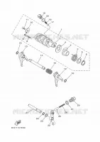 BARILLET DE SELECTION / FOURCHETTES pour Yamaha KODIAK 700 de 2016