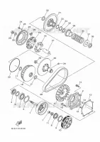 EMBRAYAGE DE DEMARREUR pour Yamaha KODIAK 700 de 2016