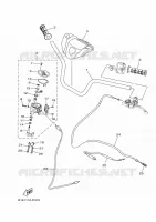 GUIDON ET CABLES pour Yamaha KODIAK 700 de 2016